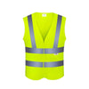 6 Pieces Velcro Personal Protection Safety Vests Breathable Mesh Fabric Reflective Vests for Walking Riding Running Night Work