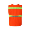 6 Pieces Button Type Reflective Vest Sanitation Worker's Labor Safety Protection Vest Road Cleaning Work Clothes Labor Protection Clothes - Orange