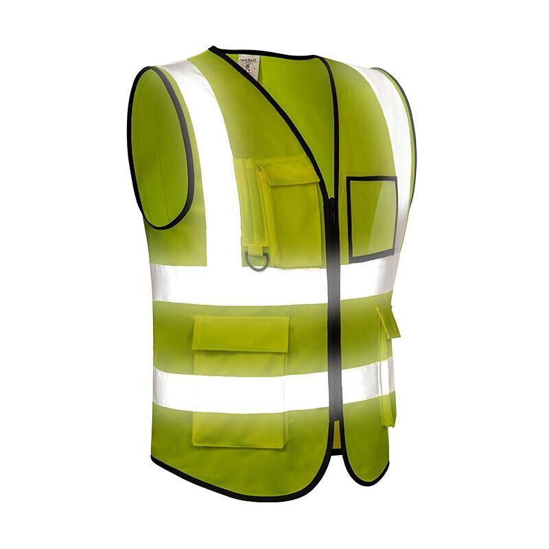6 Pieces Practical Reflective Vest For Directing Road Construction Night Work Clothes (fluorescent Yellow / Fluorescent Orange)