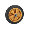 6 Pieces Hand Wheel 12 Inch Truck Trailer Truck Solid Rubber Wheel Caster Yellow Rubber Wheel