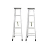 Folding Herringbone Engineering Ladder Aluminum Alloy Herringbone Ladder Custom Thickened Double Side Ladder Type A Herringbone Ladder 1.5m 5 Steps