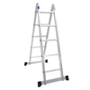 3m Aluminum Alloy Ladder Multi Function Folding Herringbone Engineering Dual Purpose Thickened Joint Vertical Ladder Stamping Herringbone Ladder 3m