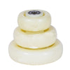 Heavy 8 Inch Trolley Caster Double Axle Nylon PP Caster Industrial Caster Universal Wheel White Nylon Wheel