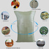 6 Pieces Moisture-Proof Waterproof Woven Bag Snakeskin Bag Express Parcel Bag Packing Loading Bag Cleaning Garbage Bag 90 * 110 CM 10 Pieces Gray Green