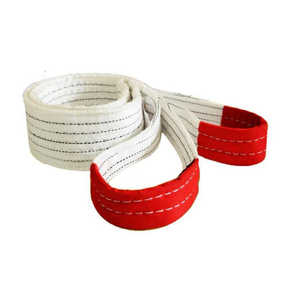 6 Pieces 1m White Trailer Rope Flat Sling 2t