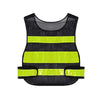 10 Pieces Reflective Mesh Vest Traffic Safety Warning Safety Suit Construction Environmental Sanitation Reflective Vest Mesh Standard Black
