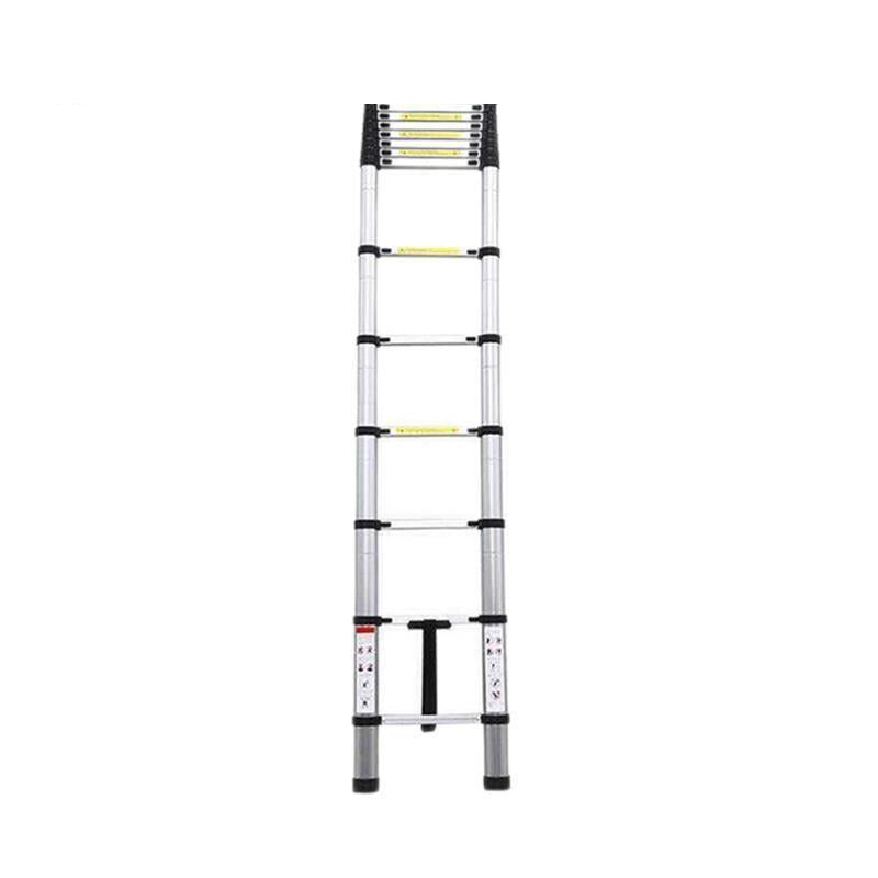 5.8m Thickened Aluminum Alloy Bamboo Ladder Engineering Aluminum Alloy Thickened Folding Ladder Joint Folding Bamboo Ladder Multifunctional Portable Aluminum Ladder Engineering Ladder