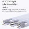 Bright Led Bracket Lamp T8 Lamp Tube  Fluorescent Lamp 1.2m 15w White Light 6500k (lamp Frame + Lamp Tube / 10 Sets)