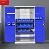 Heavy Duty Tool Cabinet Storage Cabinet With Hanging Board Multi Funnction Thickeed Double Door Tool Cabinet Gray Set Without Net
