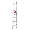 10m Aluminum Alloy Manual Telescopic Single Ladder Thickened Non-slip