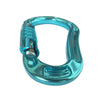 Three-Gear Automatic D-Type Safety Buckle Blue Steel Safety Lock D-Shape Hook Lock Equipment for Rock Climbing Lifting Construction