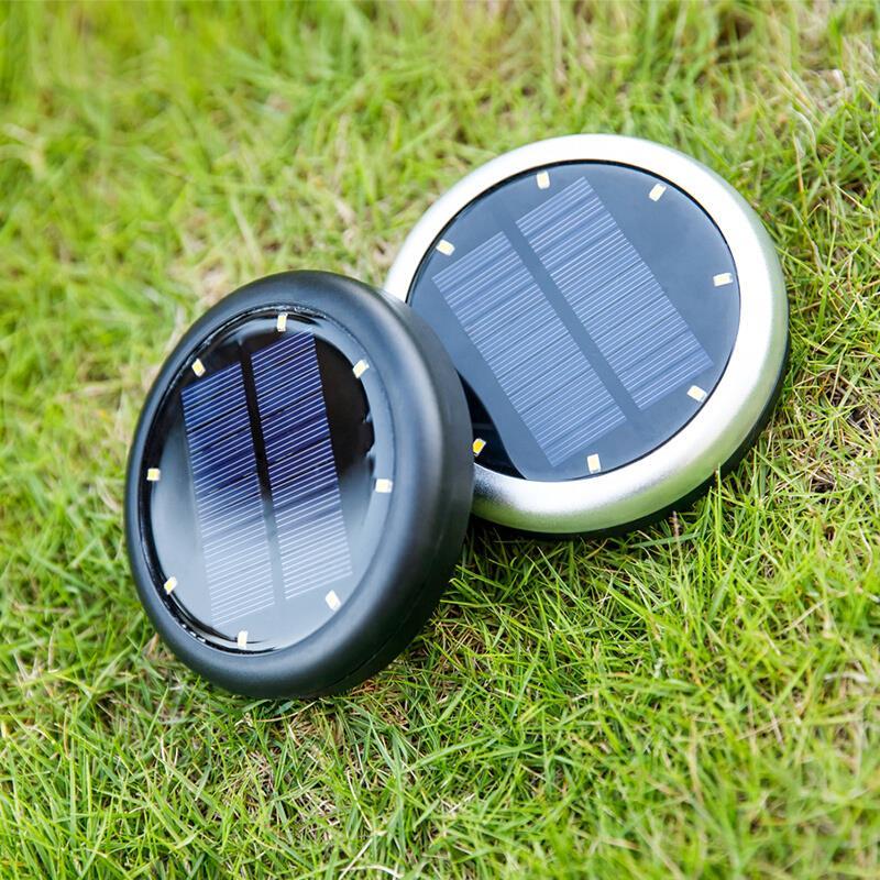 Solar Lamp, Ground Lamp, Villa Garden Decoration, Super Bright Waterproof LED Lamp, Outdoor Lawn Floor Lamp, RGB Seven Color Black And White