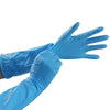 Extended Wear-resistant Disposable Nitrile Blue Gloves ( 50 Pack ) Powder Free Gloves 40 CM Long 0.13 MM Thick