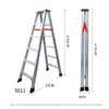 1.8m A-Type Ladder Folding Thickened Aluminum Alloy Ladder Six Step Hinge Ladder Ladder Six Step Hinge Ladder