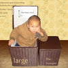 Covered Shoe Cover Basket Sorting Storage Basket Storing Shoe Cover Frame Small Brown 28 * 28 * 32cm