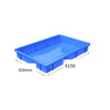 Plastic Square Plate Industrial Plastic Box Rectangular Plastic Basin Tray Square Plastic Basin Tool Box Parts Box Square Basin Blue 615 * 420 * 95mm