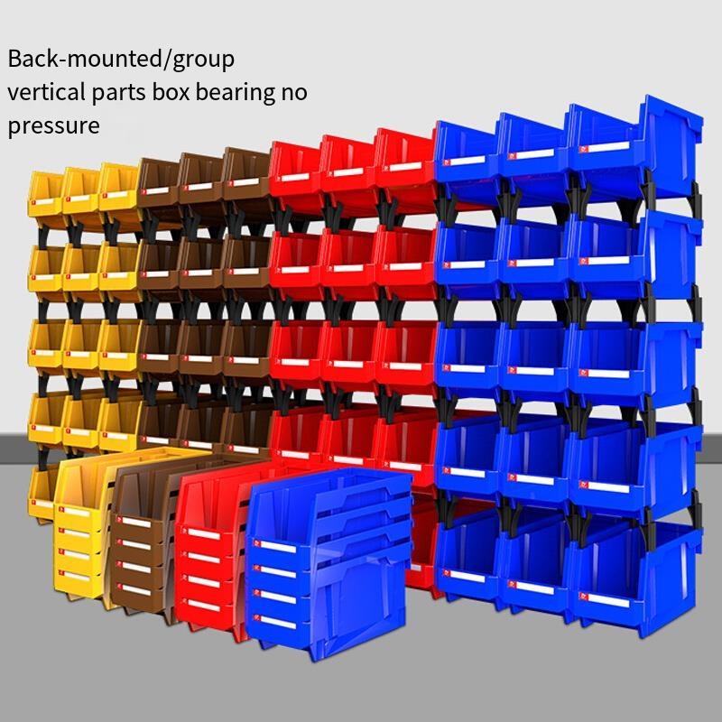 377 * 213 * 178 mm Dual Purpose Combined Parts Box, Back Hanging Plastic Box,  Inclined Material Box, Component Box, Classification Box