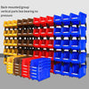 6 Pieces Dual Purpose Combined Parts Box Back Hanging Plastic Box  Inclined Material Box Component Box Classification Box  276 * 213 * 178mm