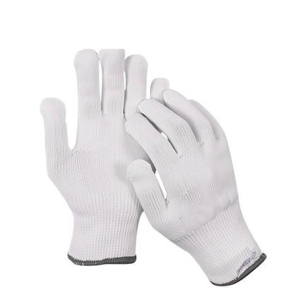 12 Pairs / Dozen Labor Protection Gloves White Thread Protective Gloves 10 Needle Wear Resistant Logistics Handling Gloves