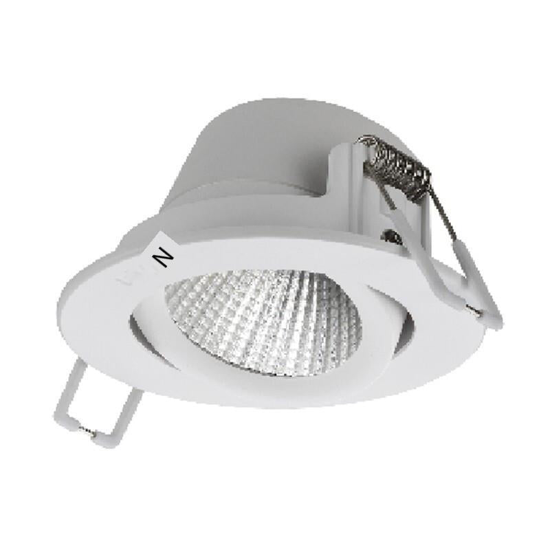 6 Pieces Ceiling Light 4.5W Embedded Installation Cold Light 3000k Ordinary Switch Control Alloy Material