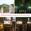Solar Wall Column Head Lamp Outdoor Courtyard Gate Column Lamp Household Villa Garden Outdoor Waterproof Chinese LED Exterior Wall Lamp