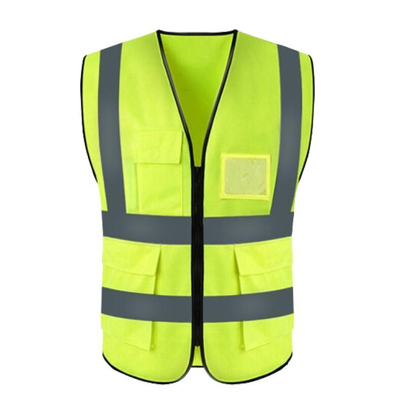 6 Pieces Reflective Vest, Multi Pocket Vest, Night Running, Cycling, Body Protective Clothing, Logo Optional, Order Products