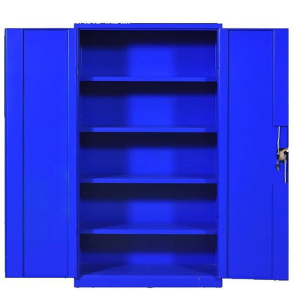 Blue Four Layer Gridless 1800 * 1000 * 500MM Heavy Metal Tool Cabinet Thickened Sheet Iron Cabinet With Drawer