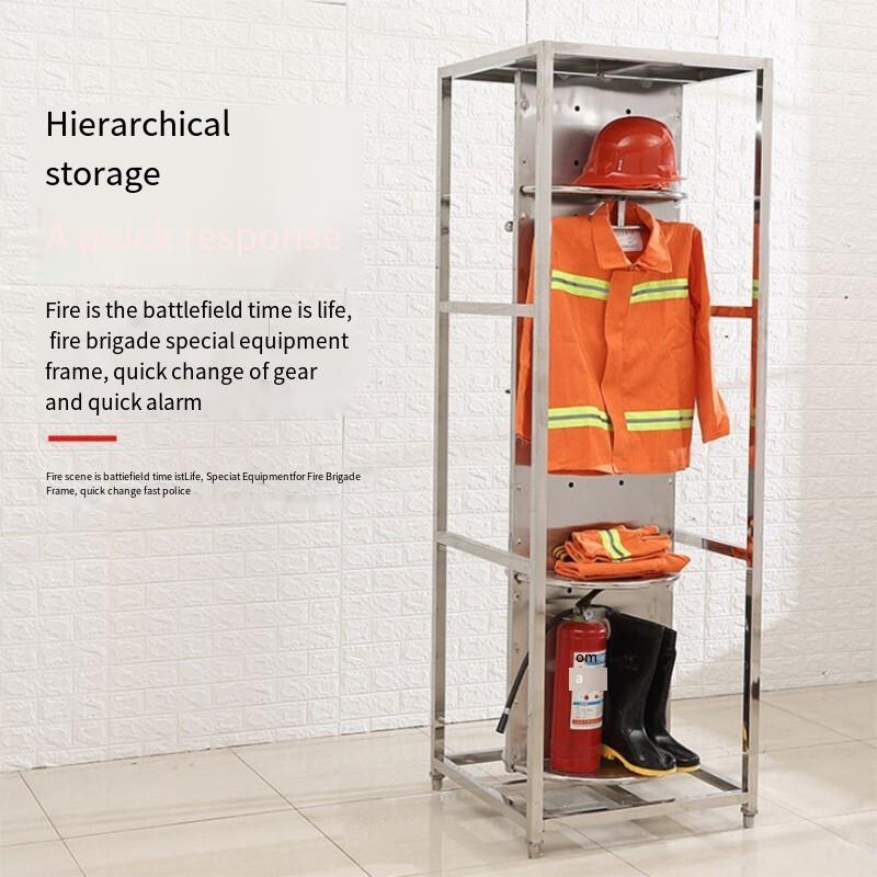 Stainless Steel Fire-fighting Rack 4 Person Clothes Rack; ECVV UAE ...