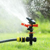 6 Pieces Rocker Sprinkler Gardening Sprinkler Automatic Rotation 360 Degree Garden Sprinkler + 4 Single Joint