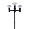 Outdoor Solar Road Lamp 2.5m Garden  Lamp (including Led Light Source 15w) Black