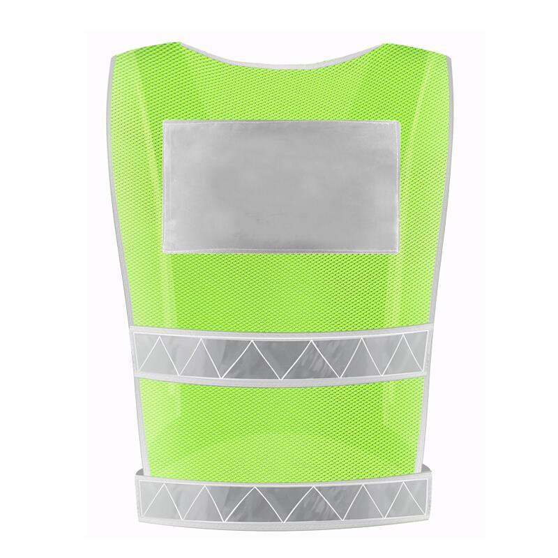 10 Pieces Reflective Vest Vest Safety Clothes Traffic Car Night Riding (Fluorescent Yellow Breathable)