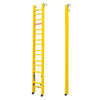 13 FT Fiberglass Extension Ladder With Hook Fully Insulated Ladders Construction Work D-Rung Extension Telescoping Ladder