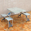 Aluminum Alloy Folding Table And Chair Set Folding Table Outdoor Table And Chair Portable Barbecue Picnic Table Advertising Booth Training Table