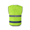 Mesh Type Night Work Reflective Vest Highlight Warning Reflective Vest Safety Suit for Traffic Engineering Construction - Fluorescent Green