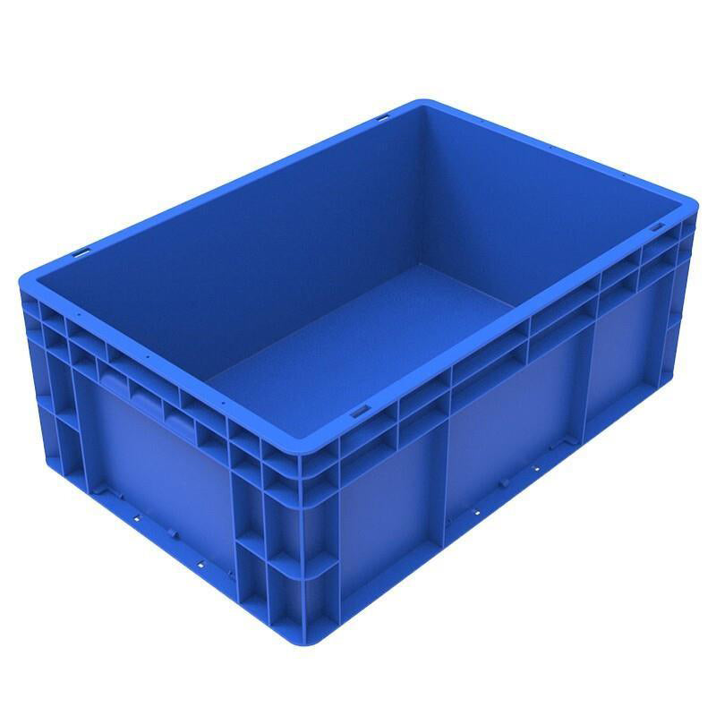 Blue EU Series Turnover Box Rectangular Thickened Plastic Logistics Box Auto Parts Box Aquaculture Fish And Turtle Box Storage Sorting Box