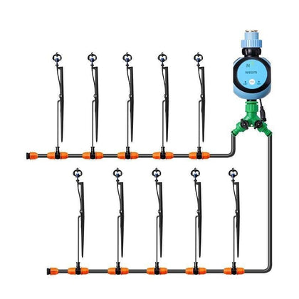 Irrigation Equipment Automatic Timing Watering Device Household Lazy Watering Artifact Atomizing Nozzle Micro Spray Drip Irrigation System Remote Controller