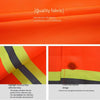 10 Pieces Reflective Vest Sanitary Waistcoat Reflective Safety Vest Work Clothing for Cleaning Workers Highway Construction- Orange with Hat