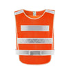 10 Pieces Traffic Riding Reflective Vest Safety Warning Vest for Environmental Sanitation Construction Duty Safety Suit - Orange