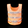 10 Pieces Traffic Riding Reflective Vest Safety Warning Vest for Environmental Sanitation Construction Duty Safety Suit - Orange