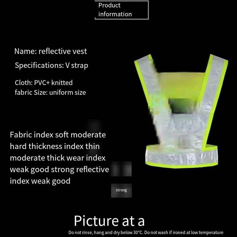 15 Pieces Reflective Safety Strap Safety Vest Fluorescent Yellow Highlight Traffic Safety Warning Reflective Vest Construction Riding Safety Suit