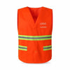 6 Pieces Worker Labor Reflective Vest Safety Vest Sanitation Work Clothes Highlight Night Work Clothing- Orange Free Size