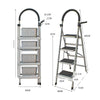 Folding Ladder Industrial Herringbone Ladder Multifunctional Portable Engineering Construction Staircase Small Ladder Climbing Ladder Combined Ladder Climbing Ladder Step Carbon Steel Ladder 4 Steps