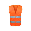 15 Pieces Reflective Vest Sanitation Construction Vehicle Annual Inspection Greening Garden Cleaner Orange (Velcro)