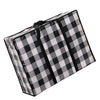 60 * 42 * 24cm Black Lattice 10 Pack Woven Bag Mediun Size Moving Bag Extra Thick Oxford Cloth Luggage Packing Bag Waterproof Storage Snake Skin Bag