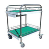 2 Layer Mobile Trolley Tool Car, Office Goods Pushing Document, On-board Material Circulation Car, Small Pull Car, Flat Car, Carrying Car