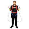 1.5m High Strength No Buffer Safety Belt Double Rope Small Hook Safety Belt Polypropylene Safety Belt Outdoor Aerial Work Fall Proof Safety Belt