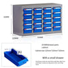 Parts Cabinet Drawer Type Tool Cabinet Parts Box Electronic Components Material Screw Classification Storage Cabinet Small Box 20 Drawer Blue Drawer Without Door