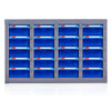 Parts Cabinet Drawer Type Tool Cabinet Parts Box Electronic Components Material Screw Classification Storage Cabinet Small Box 20 Drawer Blue Drawer Without Door