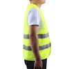 15 Pieces Reflective Safety Vest Yellow Cloth Reflective Vest Silver Reflective Strip Front Two Back Two