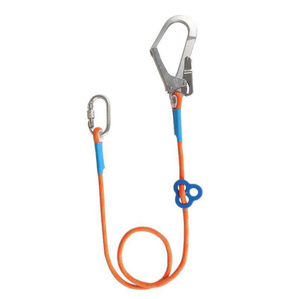 Safety Rope 1.8M Single Hook Connecting Rope Safety Belt Electrical Work Safety Rope Construction Outdoor Fall Prevention High Altitude Protection